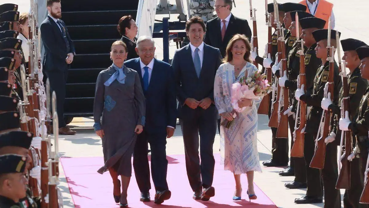 Justin Trudeau arriba a México para la Cumbre de Líderes de América del Norte (1)